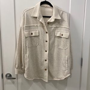 Oversized Neutral Shacket POL brand